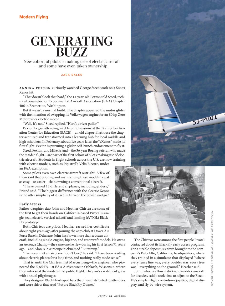 FLYING Magazine Preview Pages