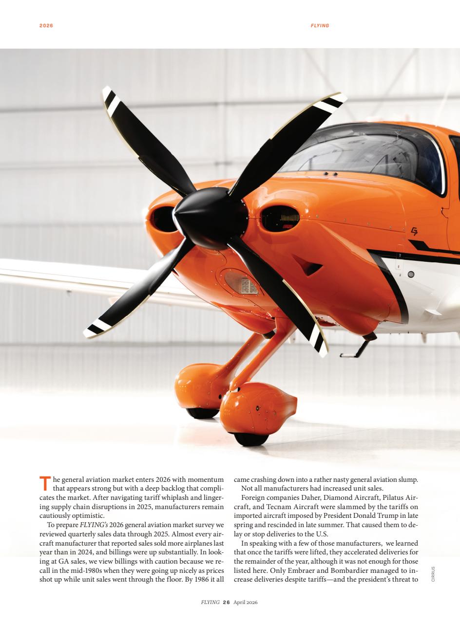 FLYING Magazine Preview Pages