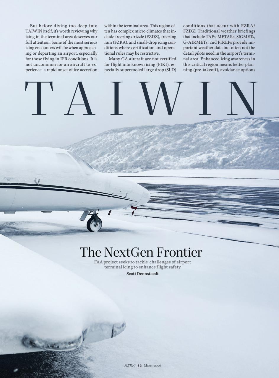 FLYING Magazine Preview Pages