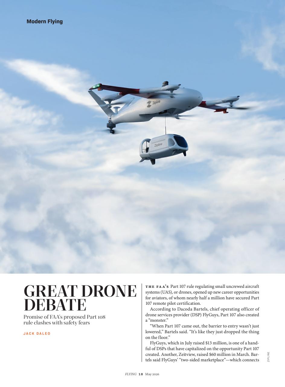 FLYING Magazine Preview Pages