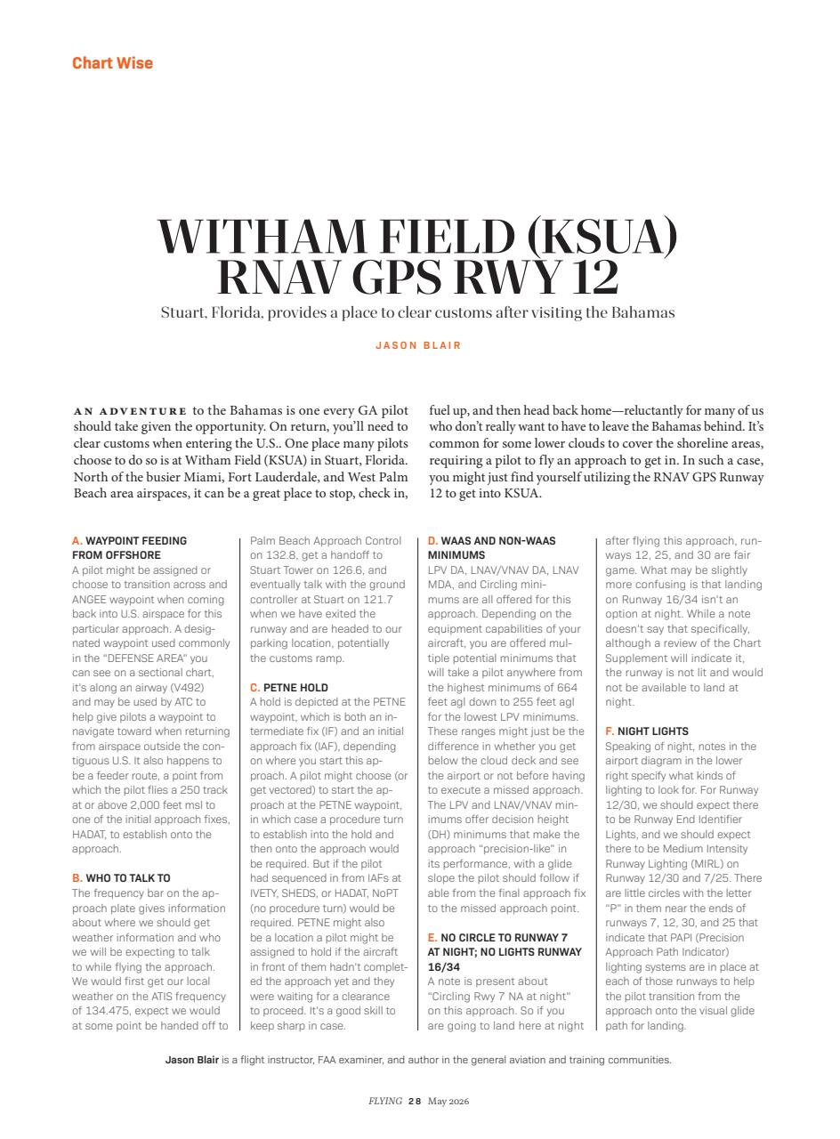 FLYING Magazine Preview Pages
