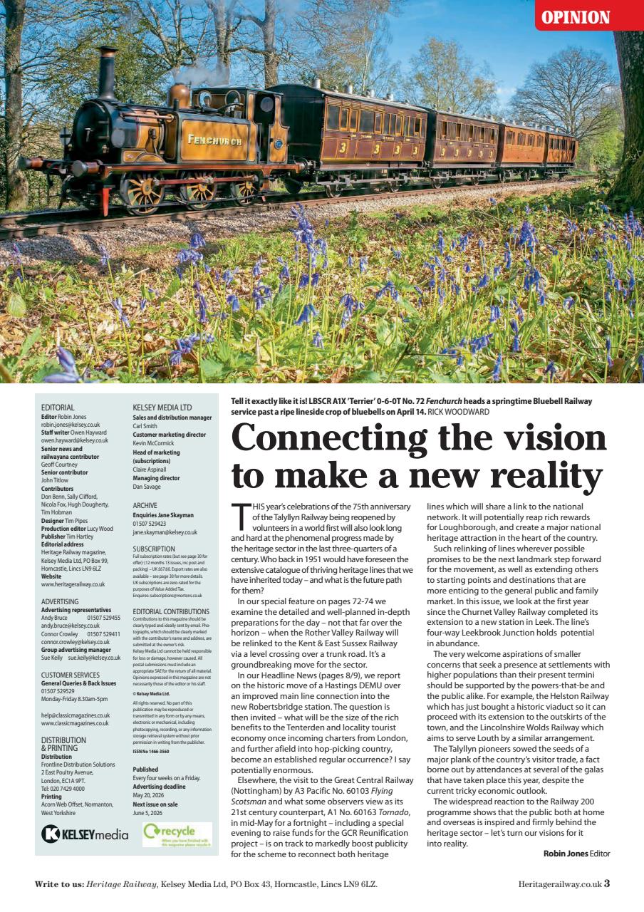 Heritage Railway Preview Pages