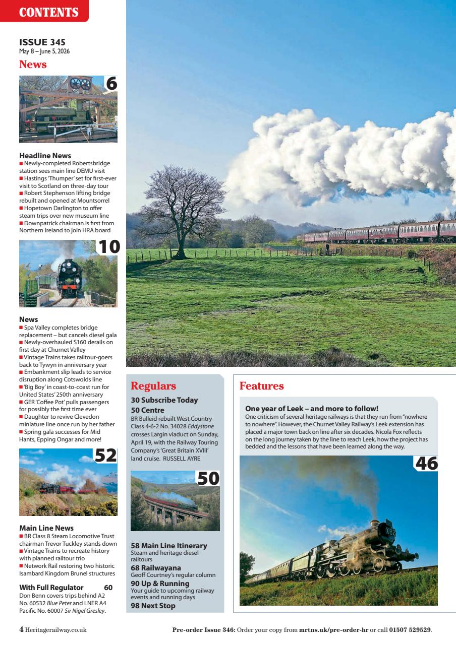 Heritage Railway Preview Pages