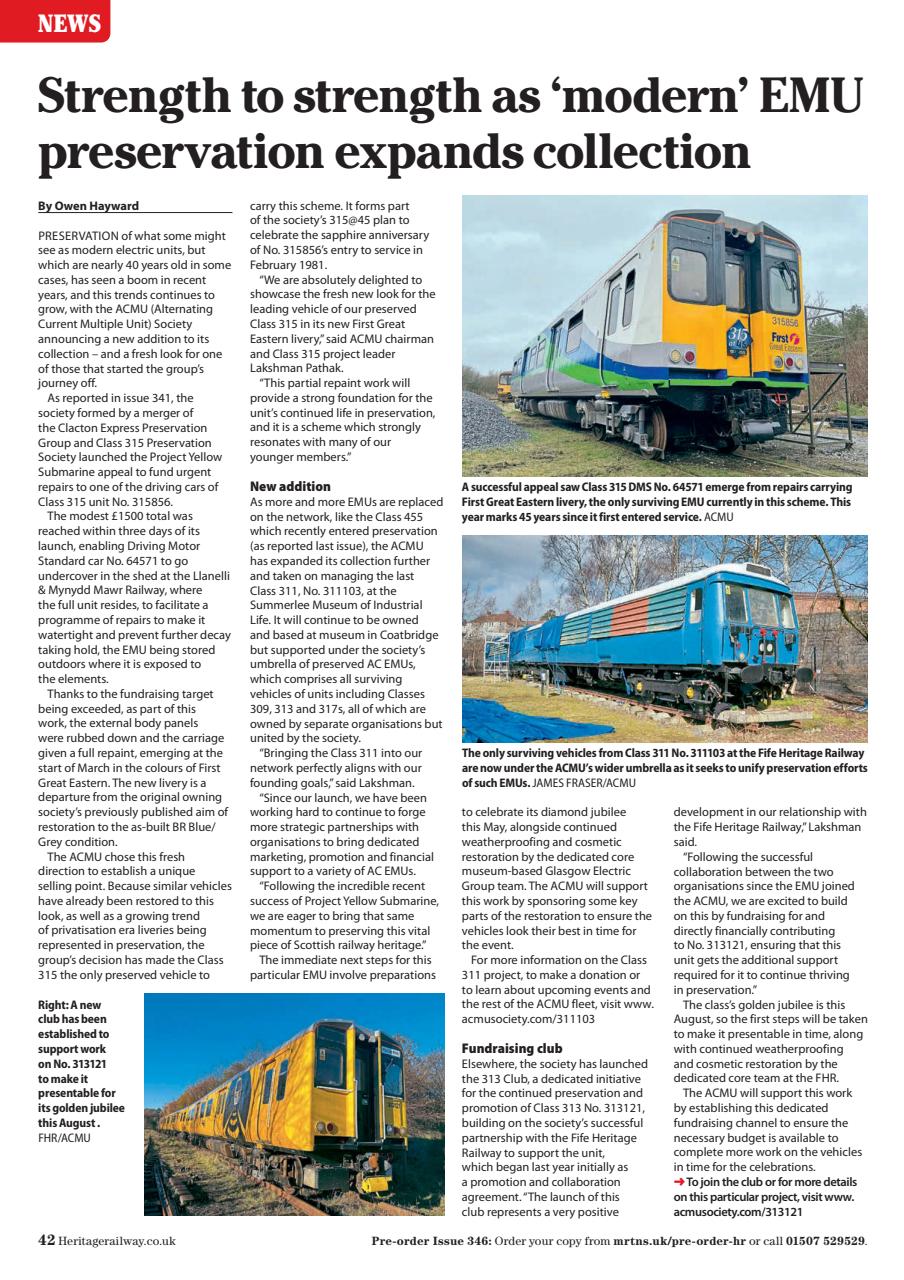 Heritage Railway Preview Pages