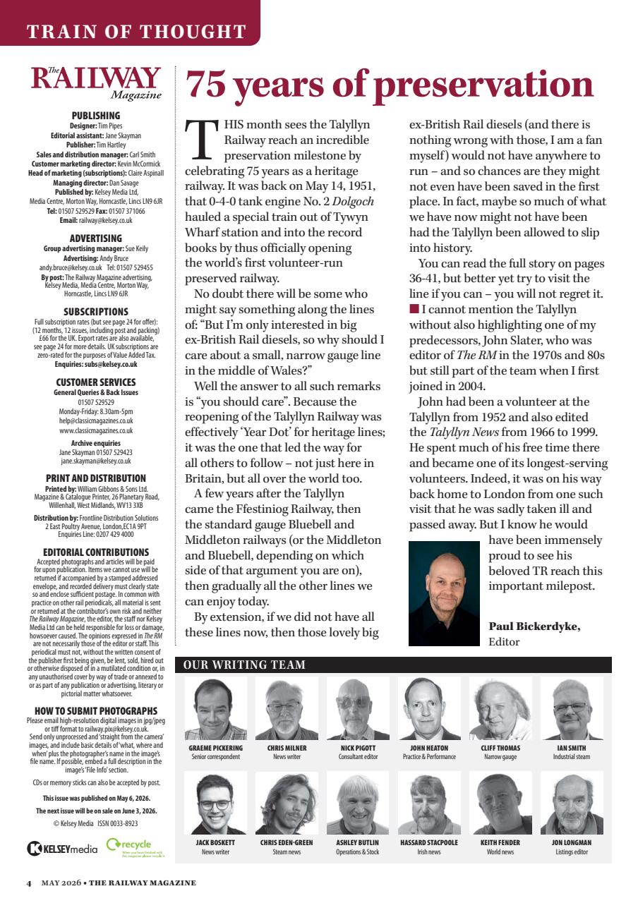 Railway Magazine Preview Pages