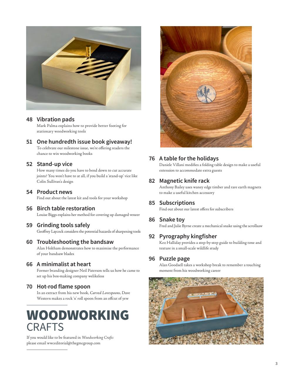 Woodworking Crafts Magazine Preview Pages
