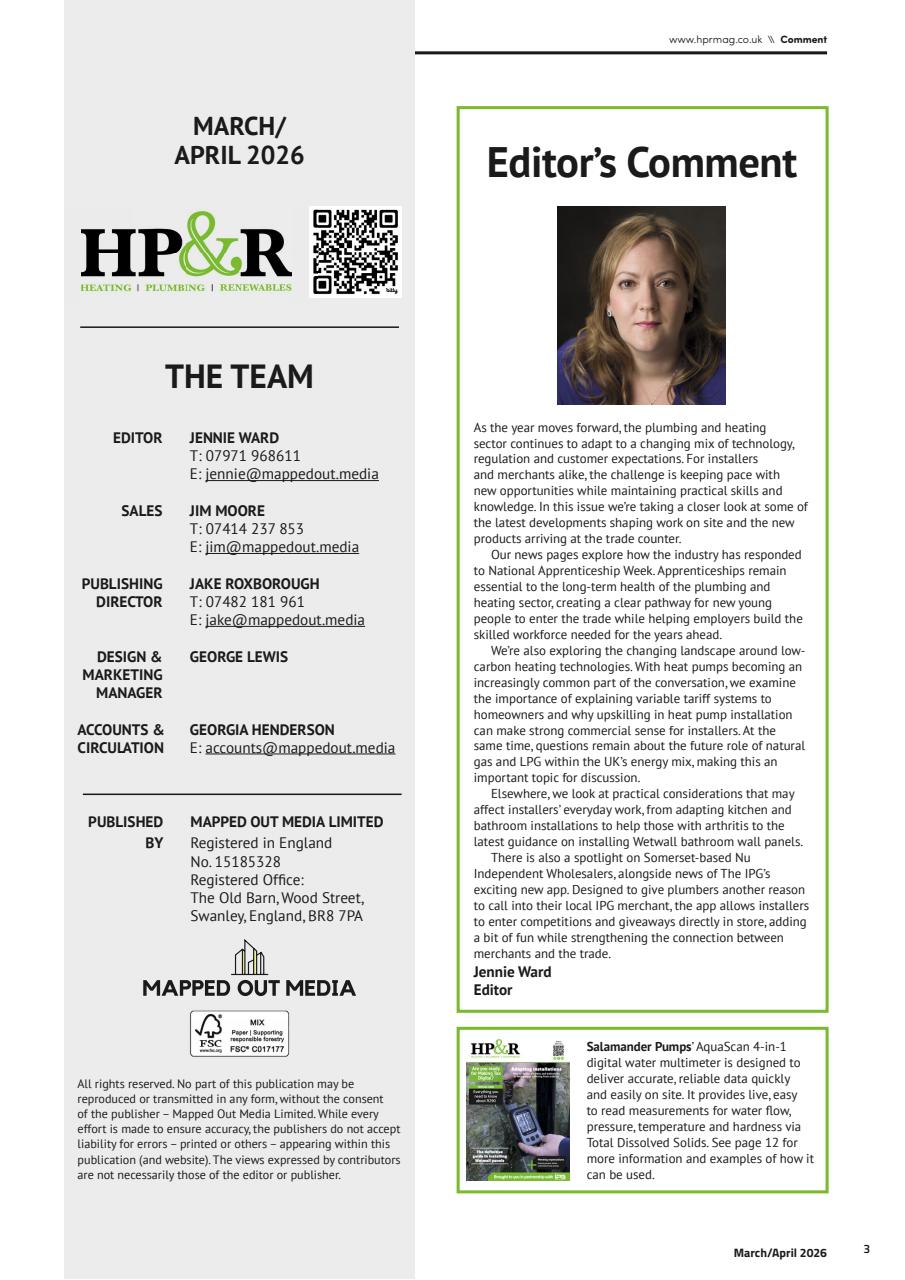 Heating, Plumbing & Renewables Preview Pages
