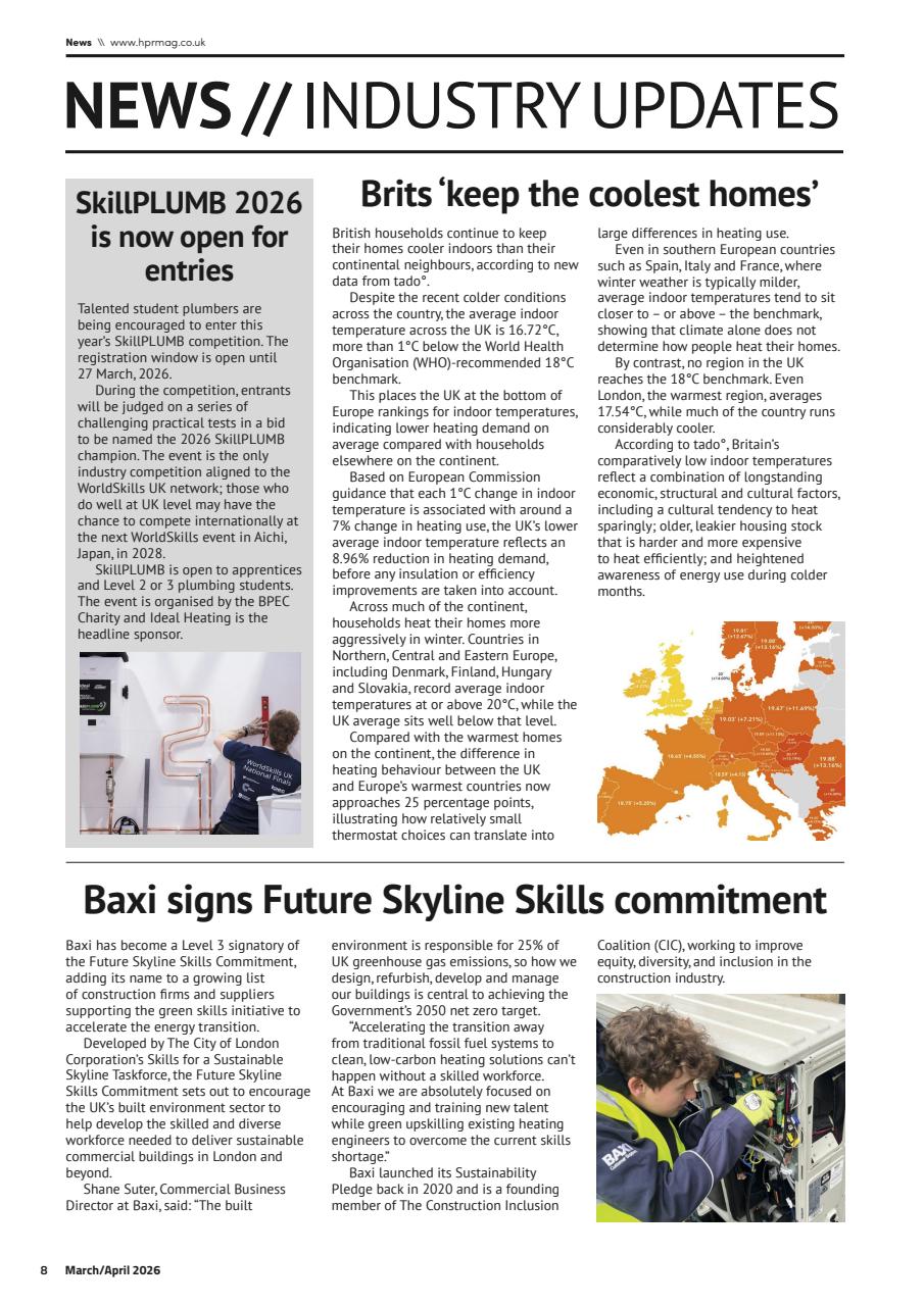 Heating, Plumbing & Renewables Preview Pages