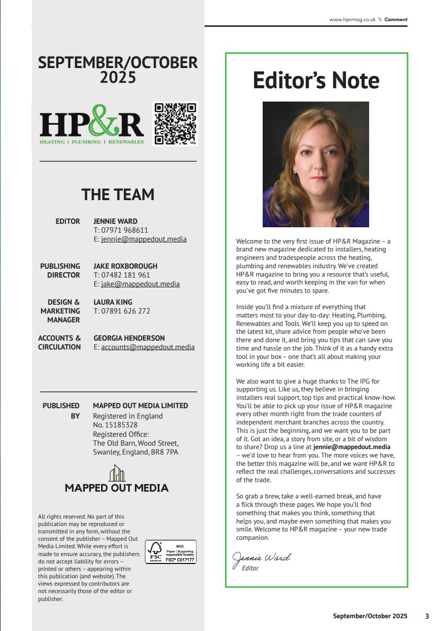 Heating, Plumbing & Renewables Preview Pages