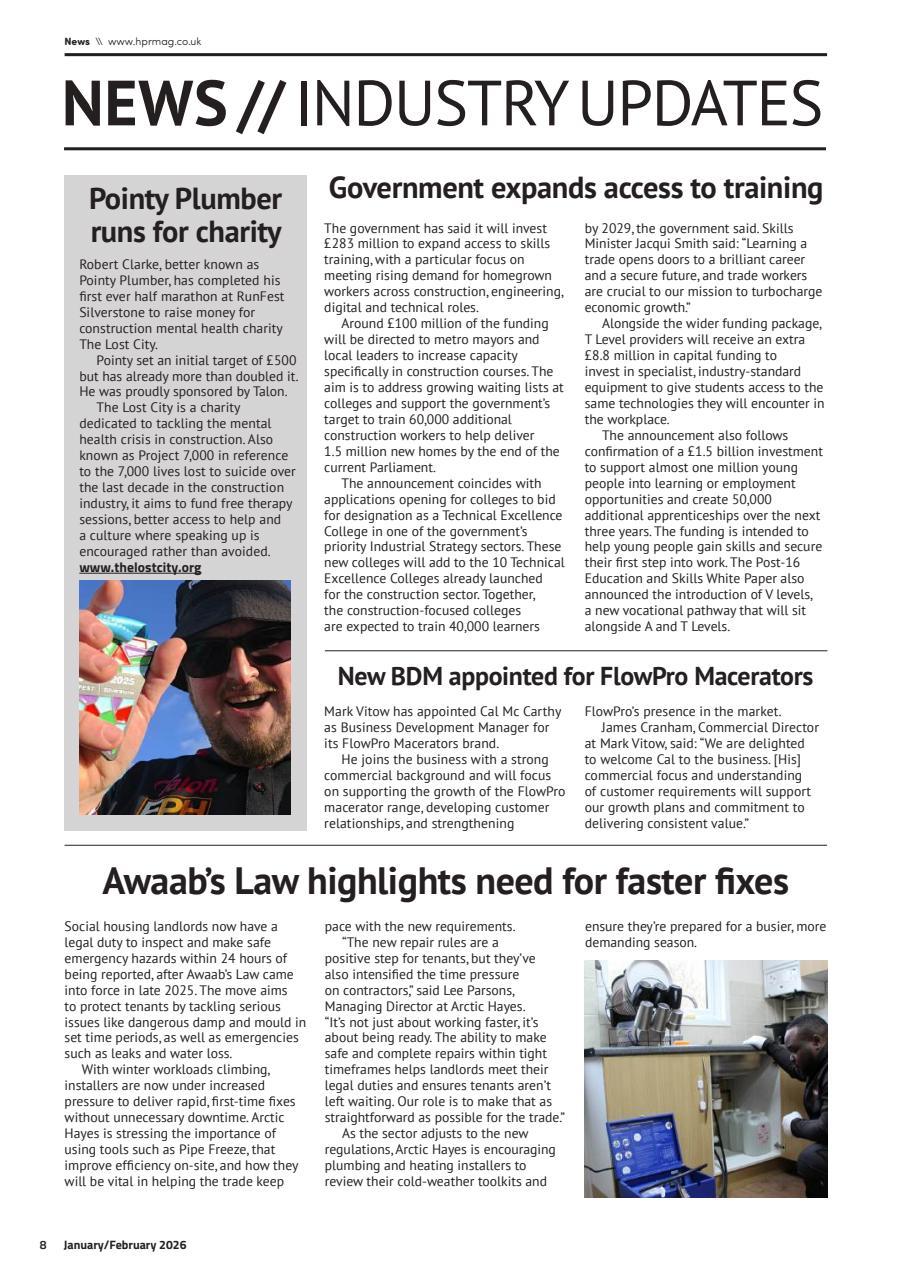 Heating, Plumbing & Renewables Preview Pages