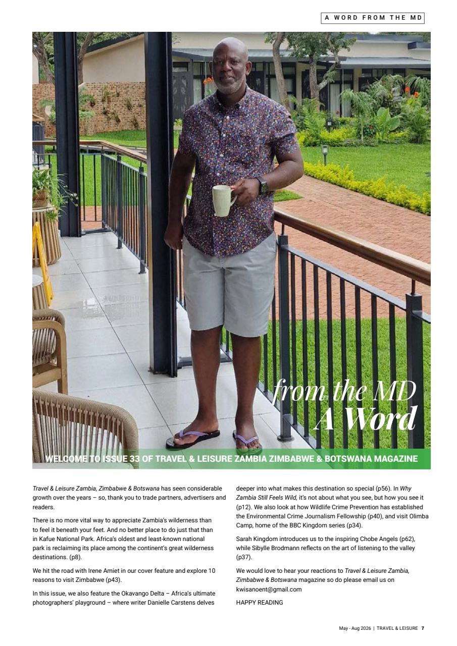 Travel & Leisure Zambia & Zimbabwe Preview Pages