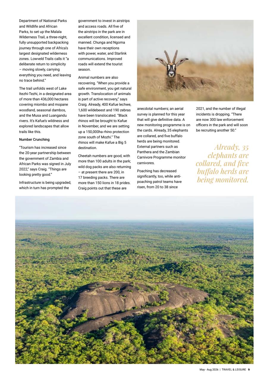 Travel & Leisure Zambia & Zimbabwe Preview Pages