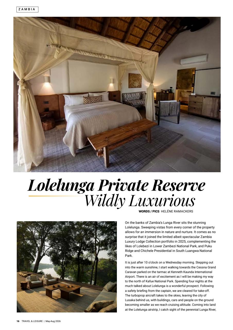 Travel & Leisure Zambia & Zimbabwe Preview Pages