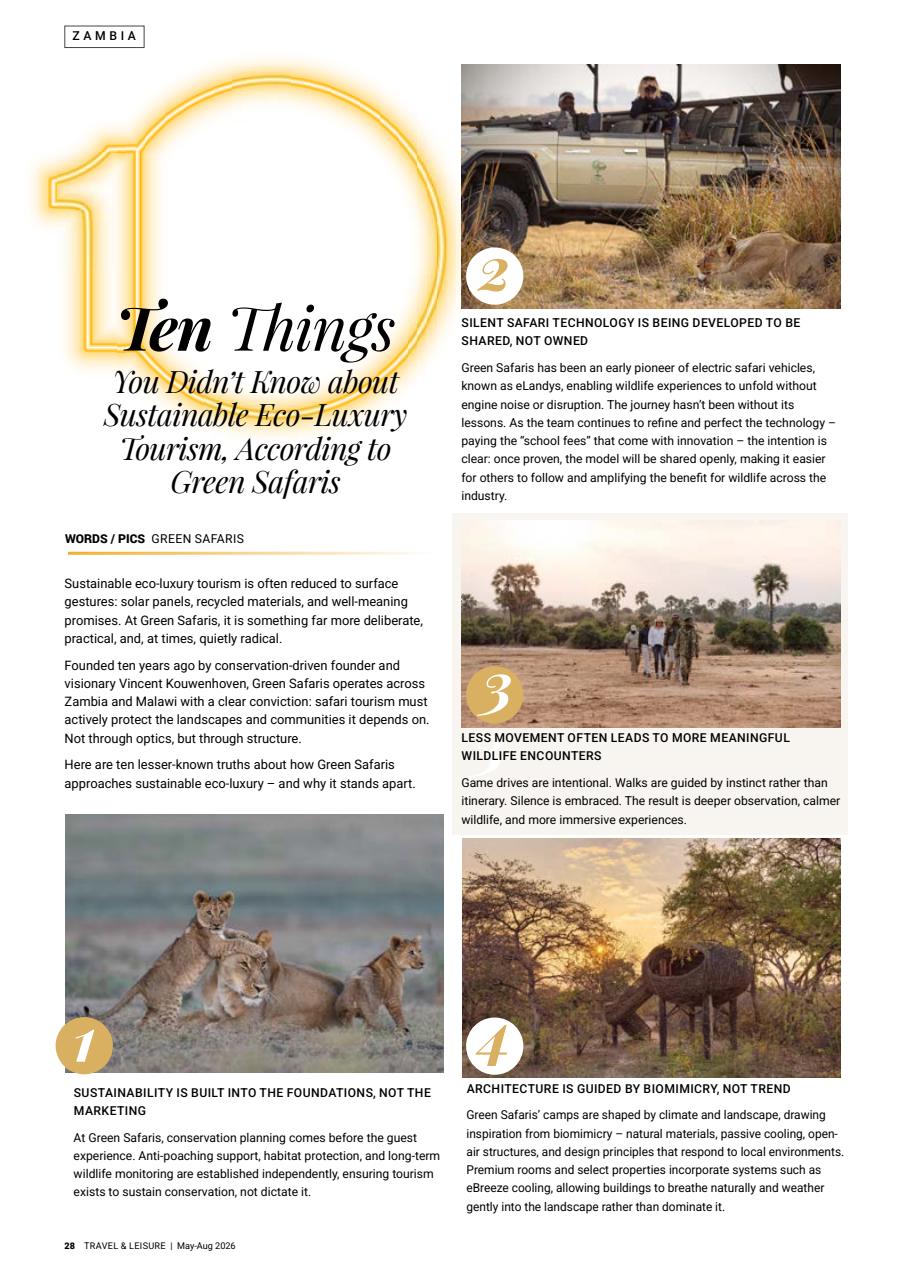 Travel & Leisure Zambia & Zimbabwe Preview Pages