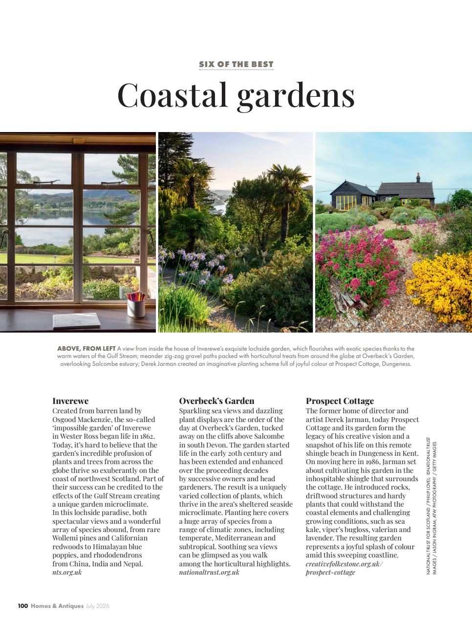 Homes & Antiques Magazine Preview Pages