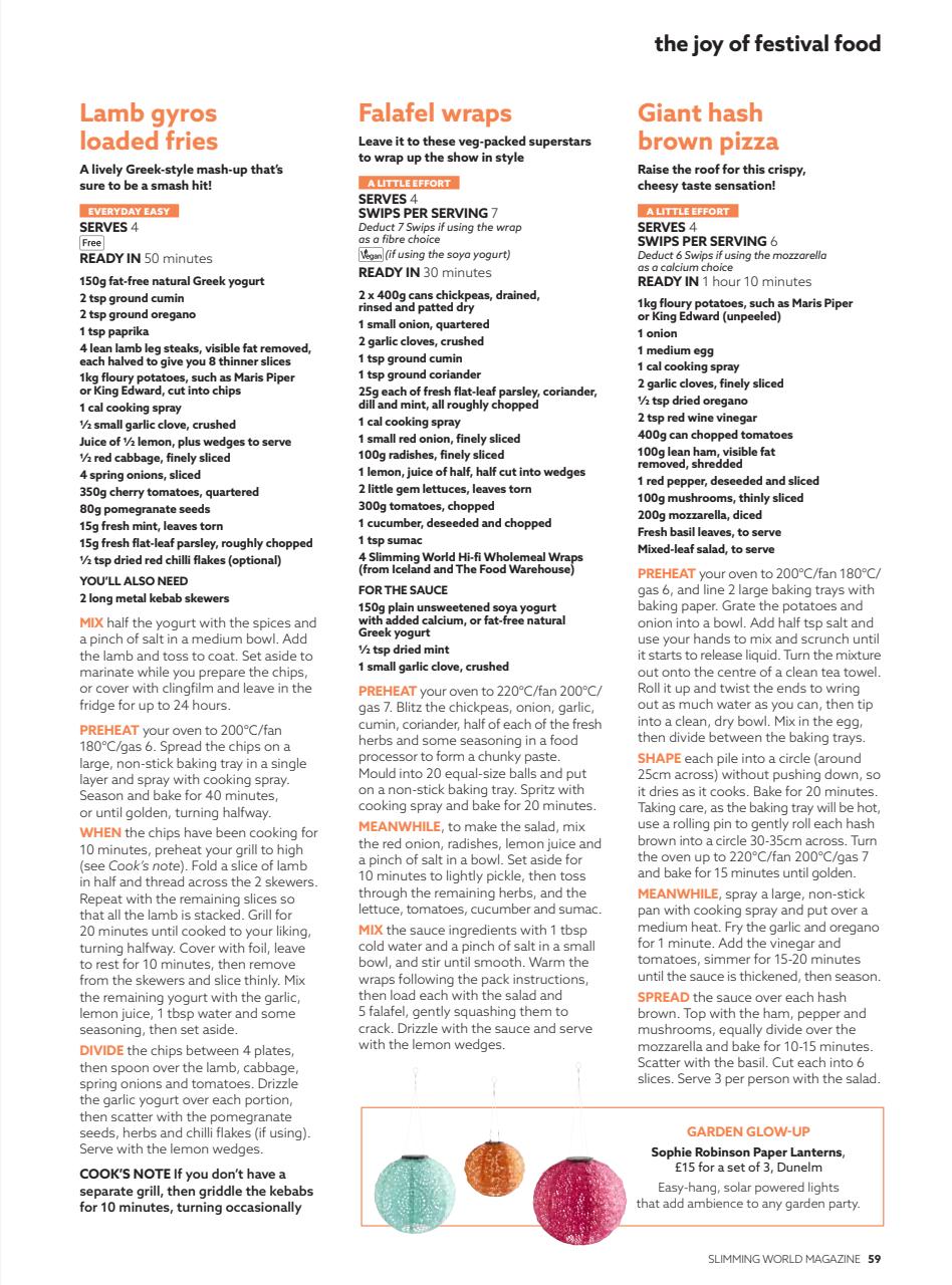 Slimming World Preview Pages