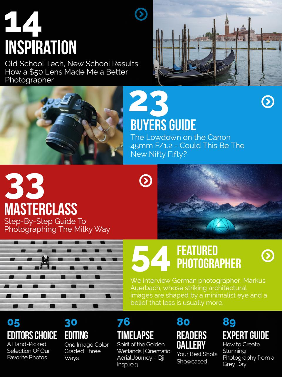 Photography Masterclass Magazine Preview Pages