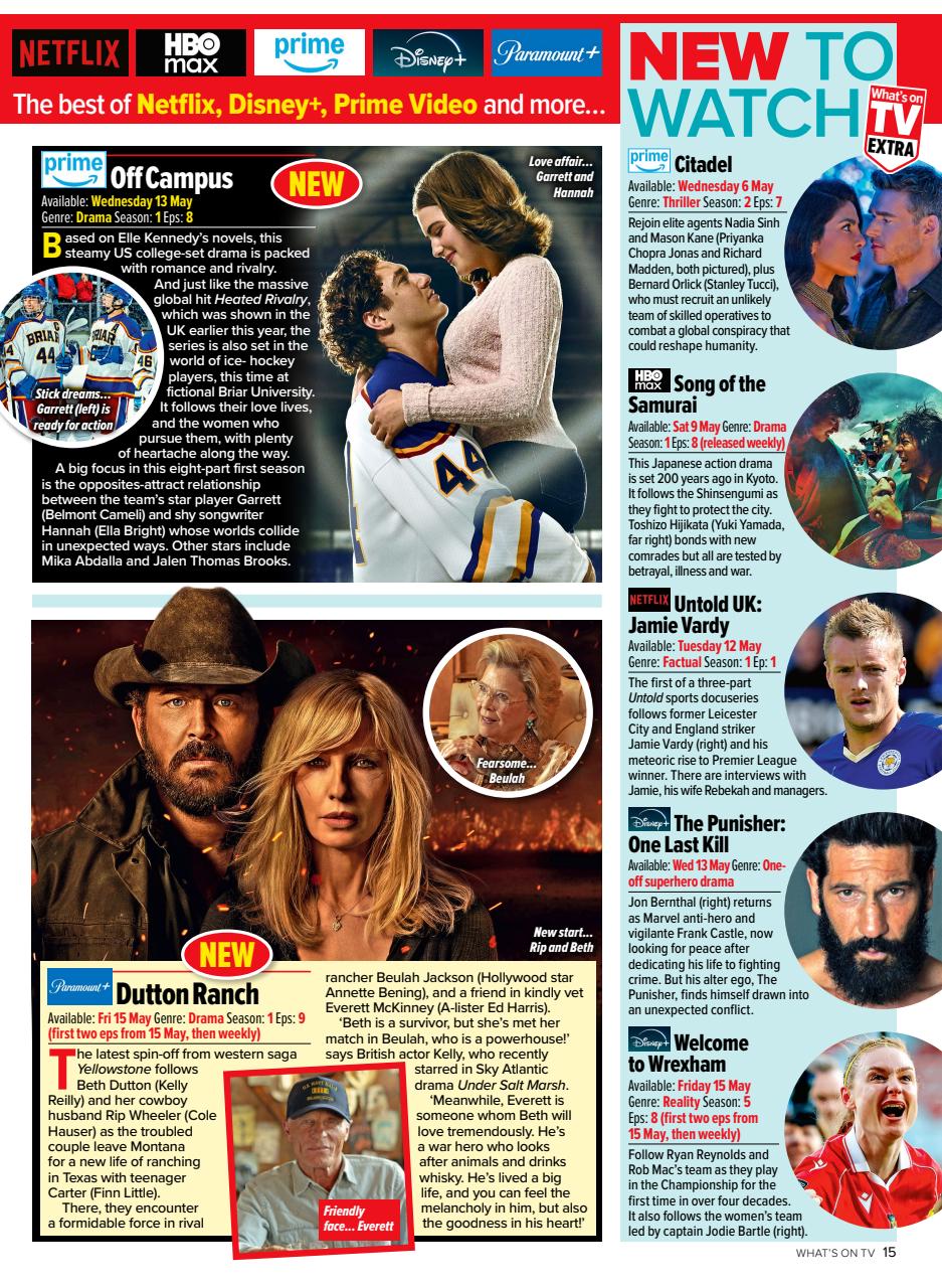 What's on TV Preview Pages