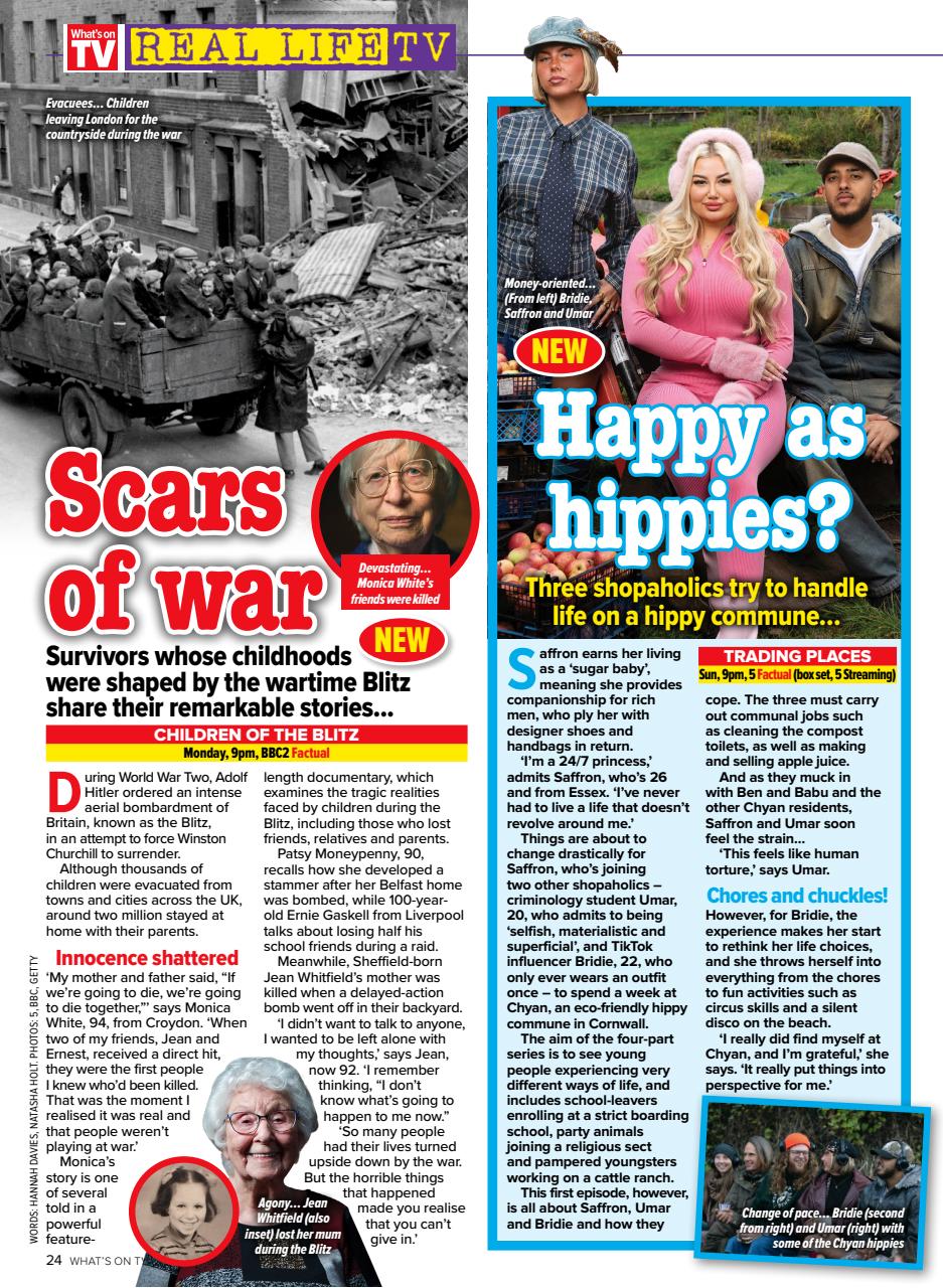 What's on TV Preview Pages