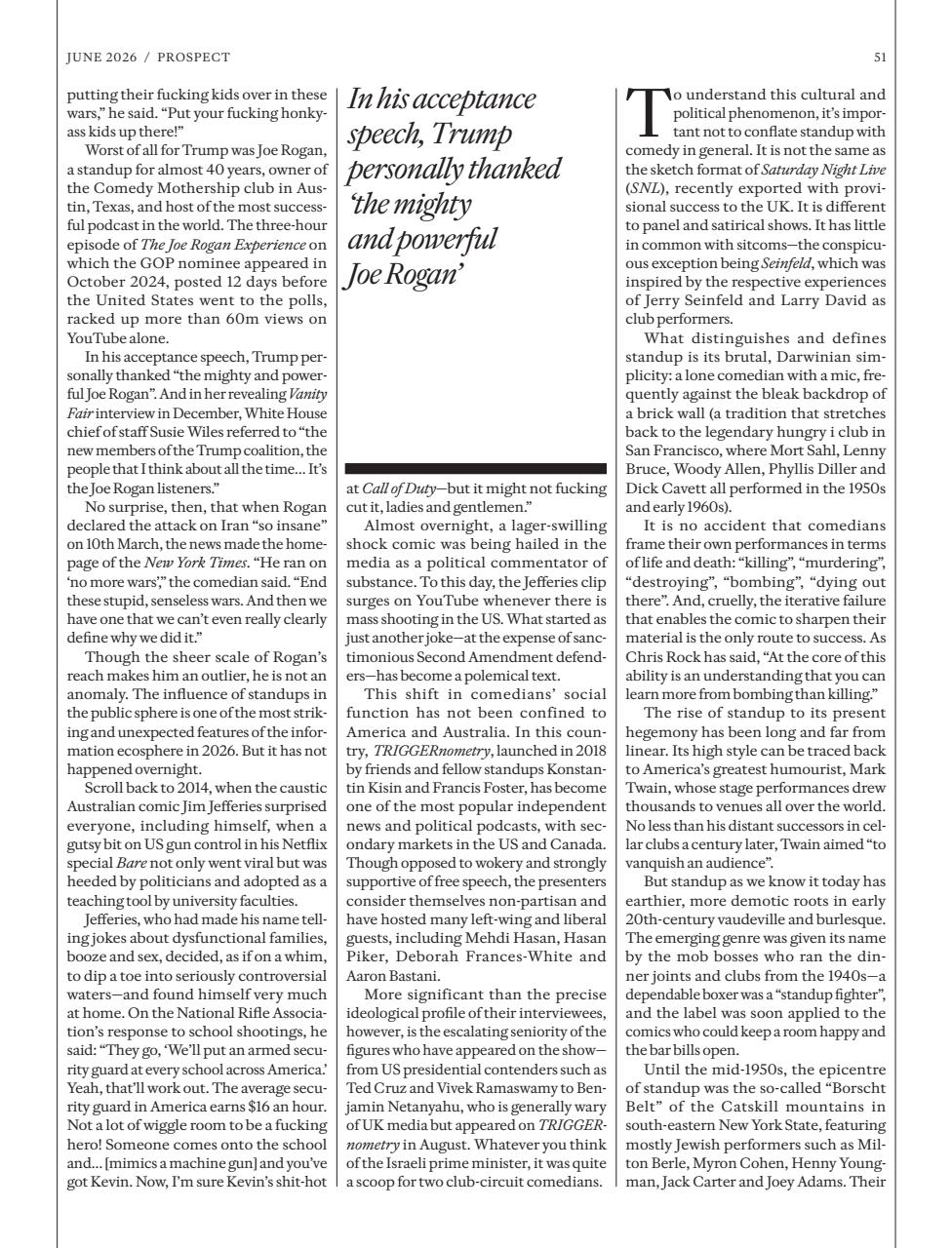 Prospect Magazine Preview Pages