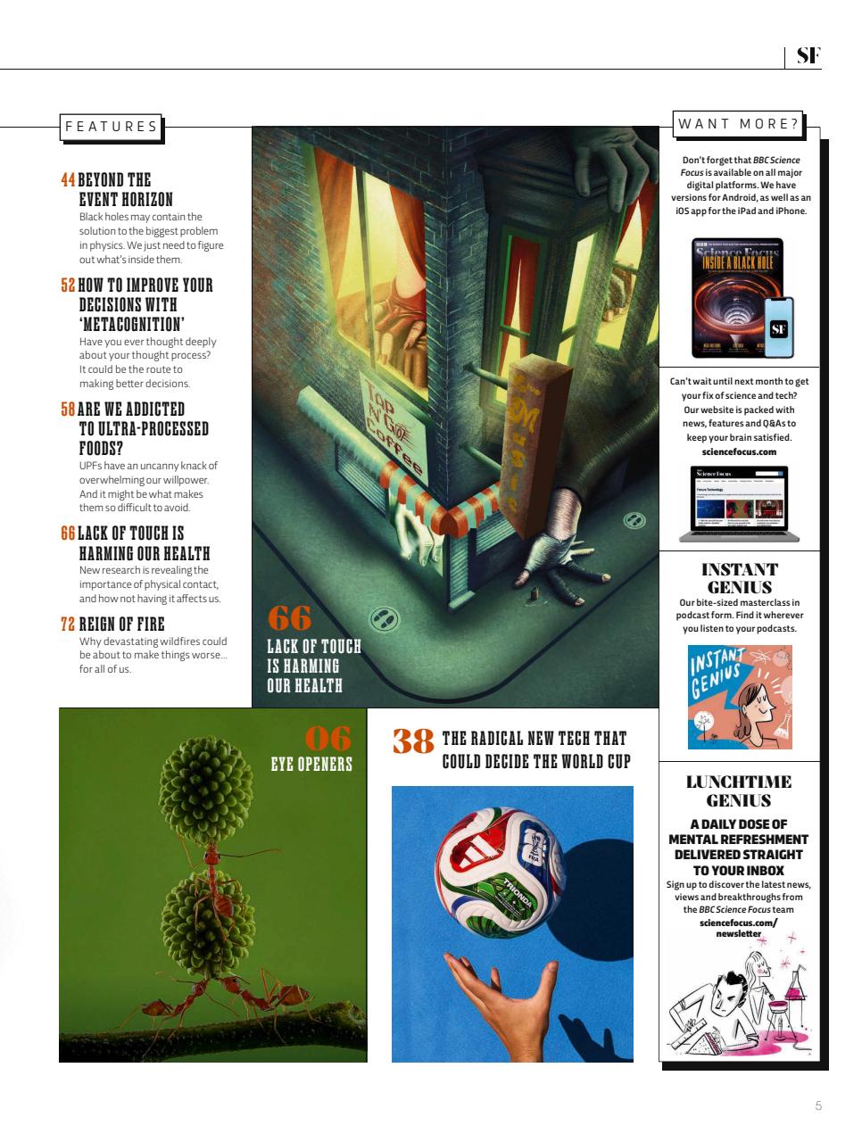 BBC Science Focus Magazine Preview Pages
