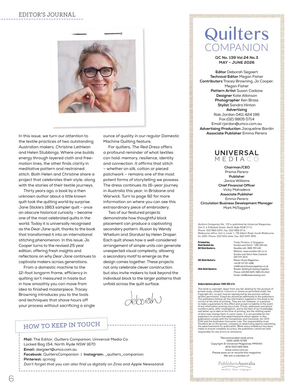 Quilters Companion Preview Pages