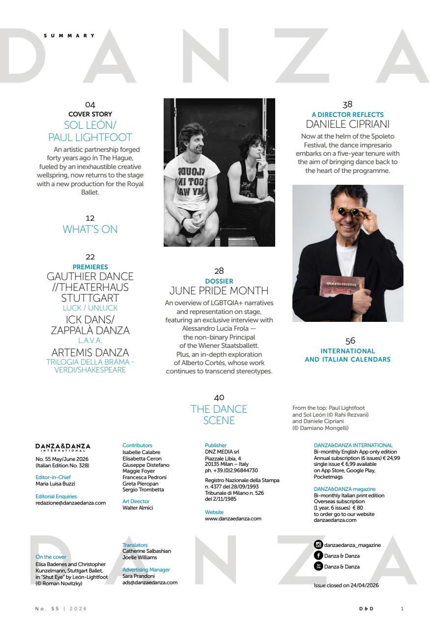 DANZA&DANZA International Preview Pages