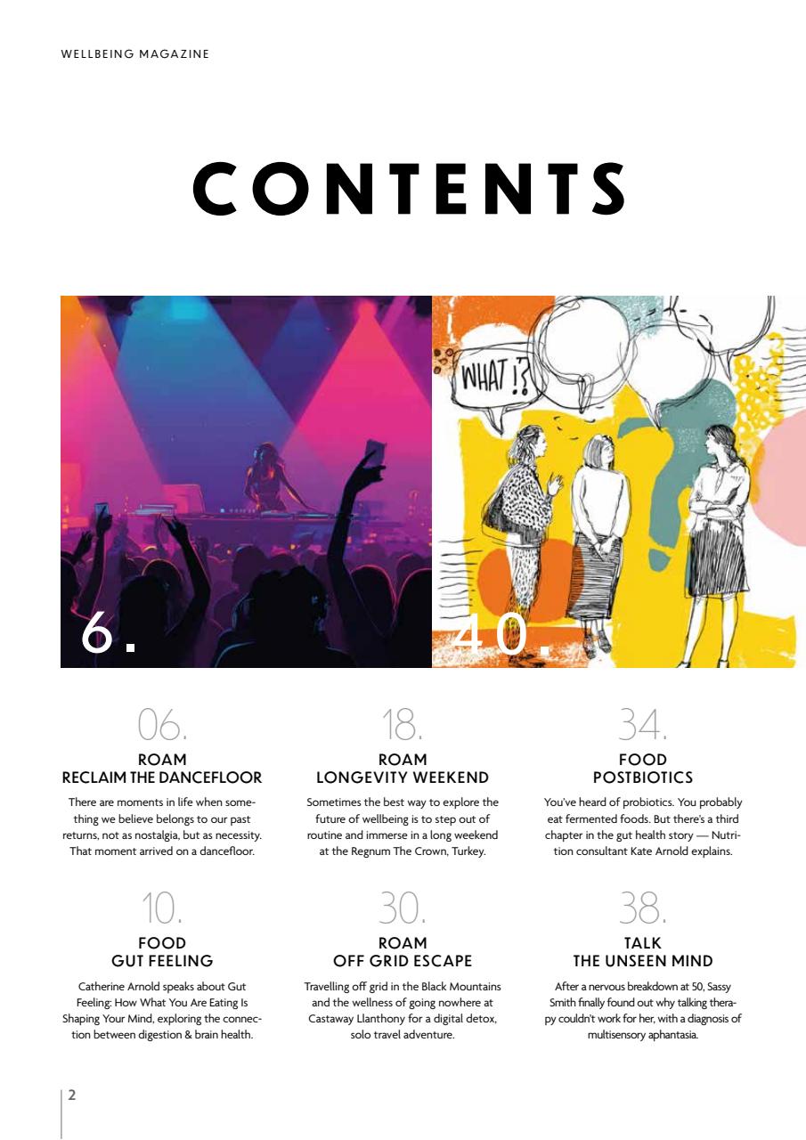 Wellbeing Magazine Preview Pages