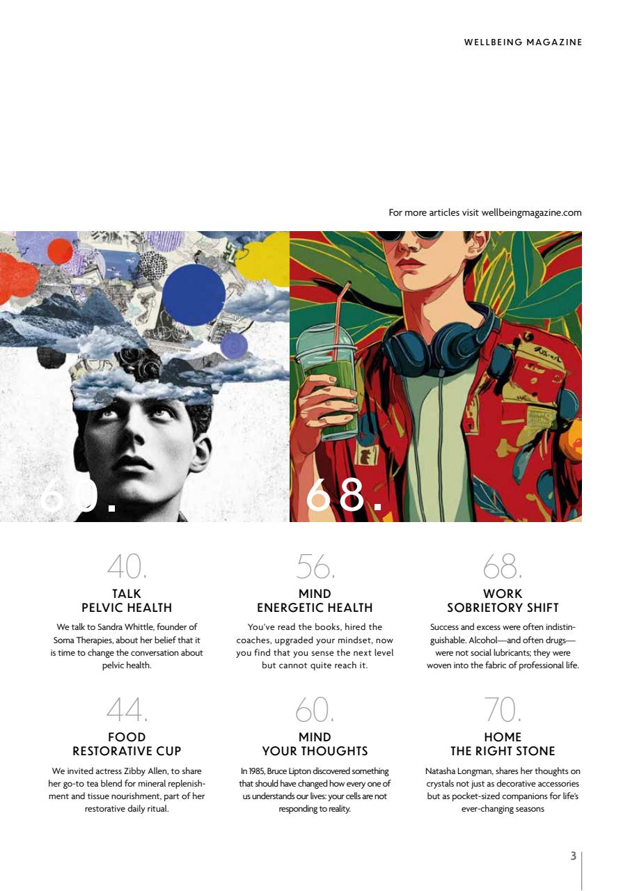 Wellbeing Magazine Preview Pages