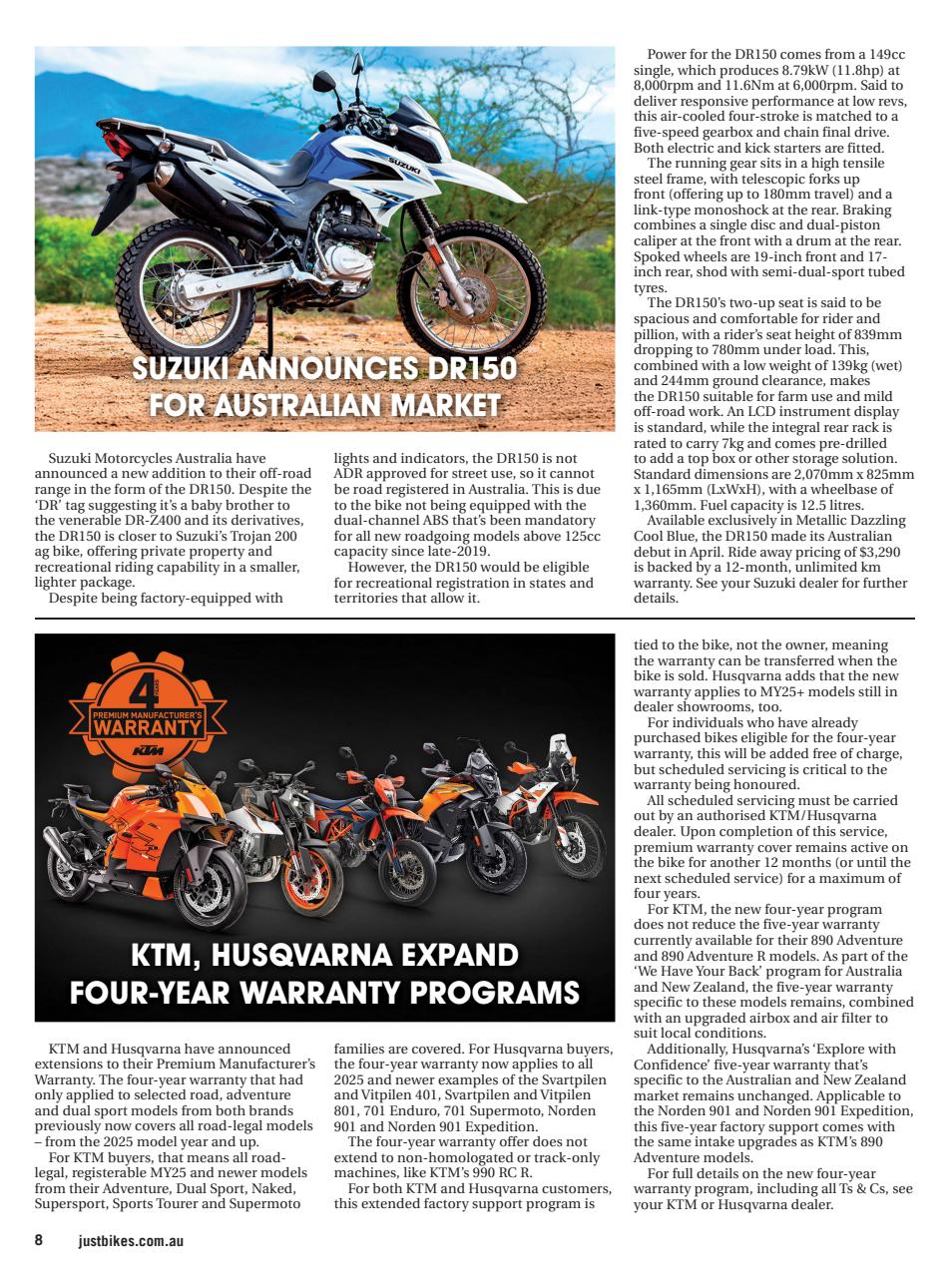 JUST BIKES Preview Pages
