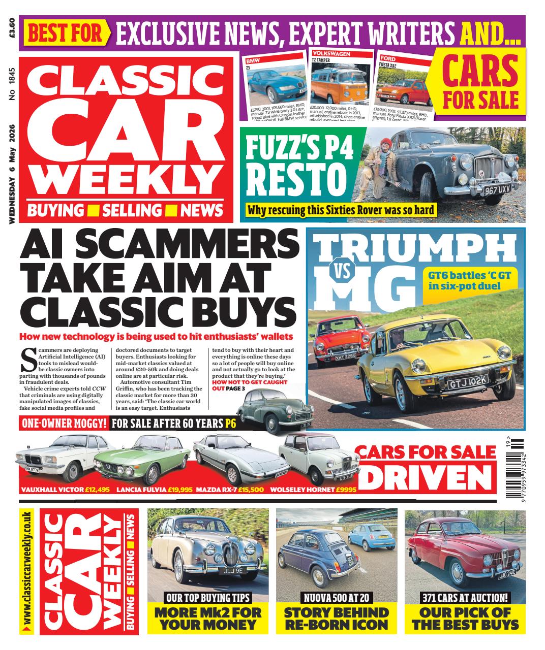 Classic Car Weekly Preview Pages
