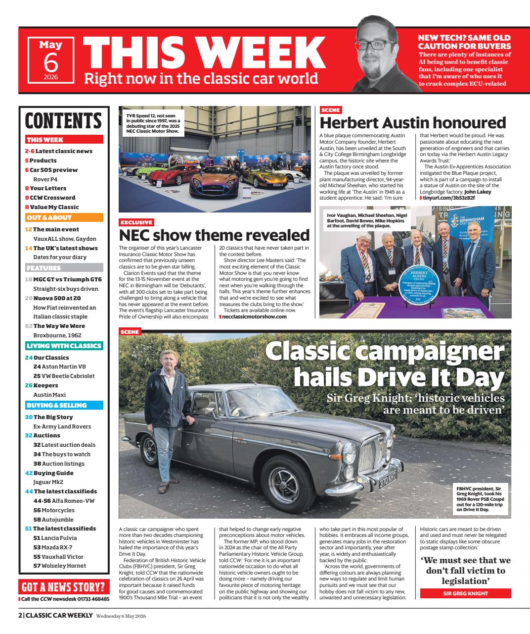 Classic Car Weekly Preview Pages