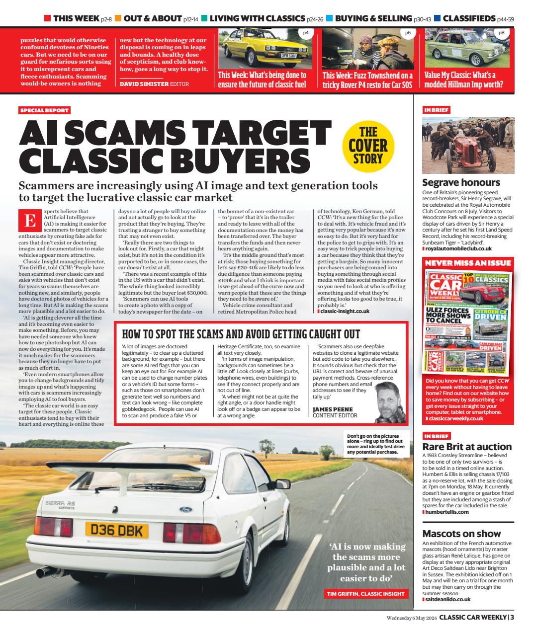 Classic Car Weekly Preview Pages