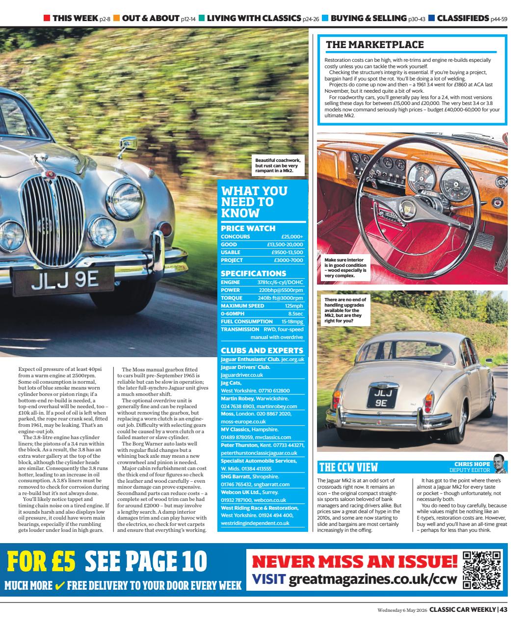 Classic Car Weekly Preview Pages