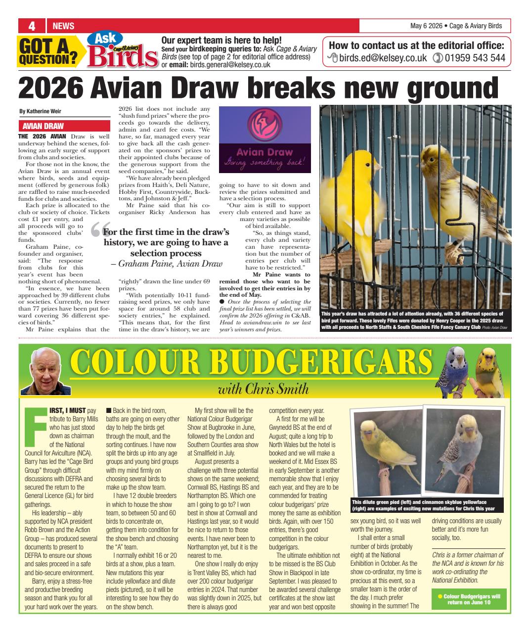 Cage & Aviary Birds Preview Pages