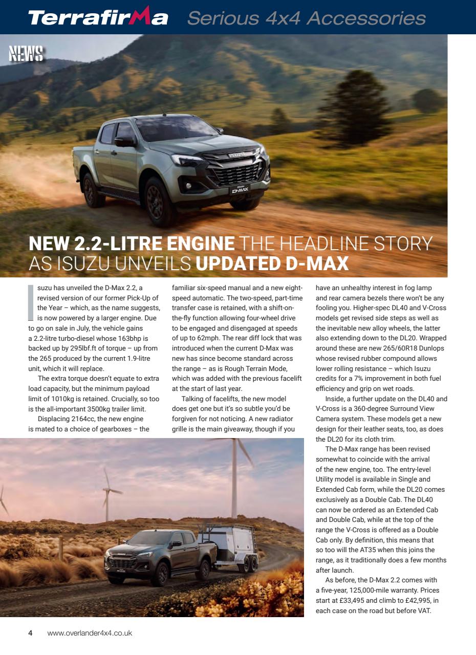 Overlander 4X4 Preview Pages