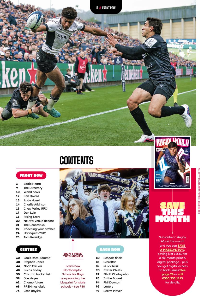 Rugby World Preview Pages