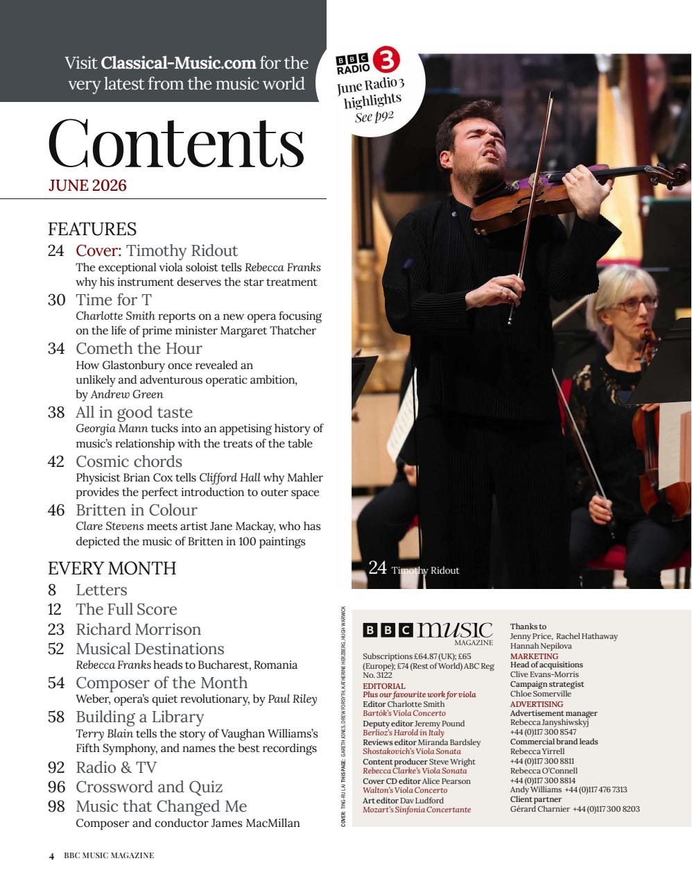 BBC Music Magazine Preview Pages