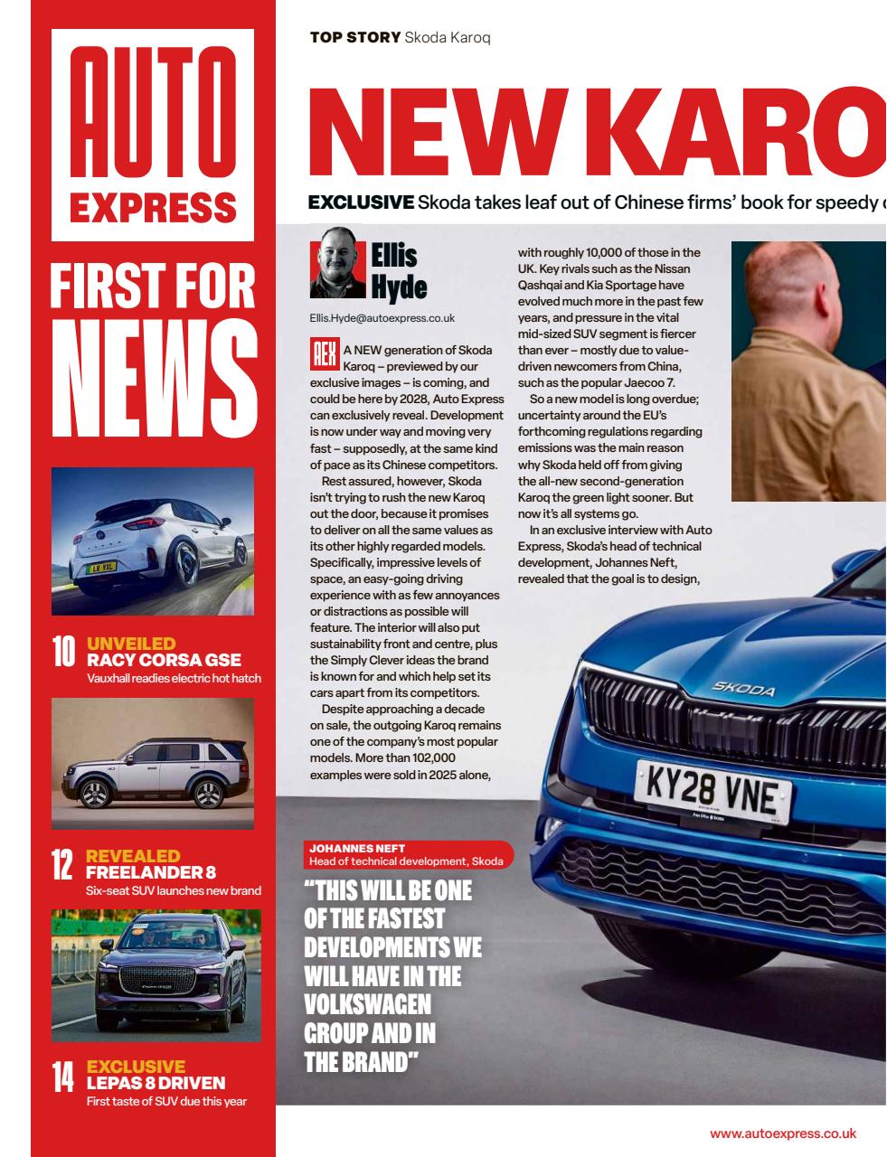 Auto Express Preview Pages