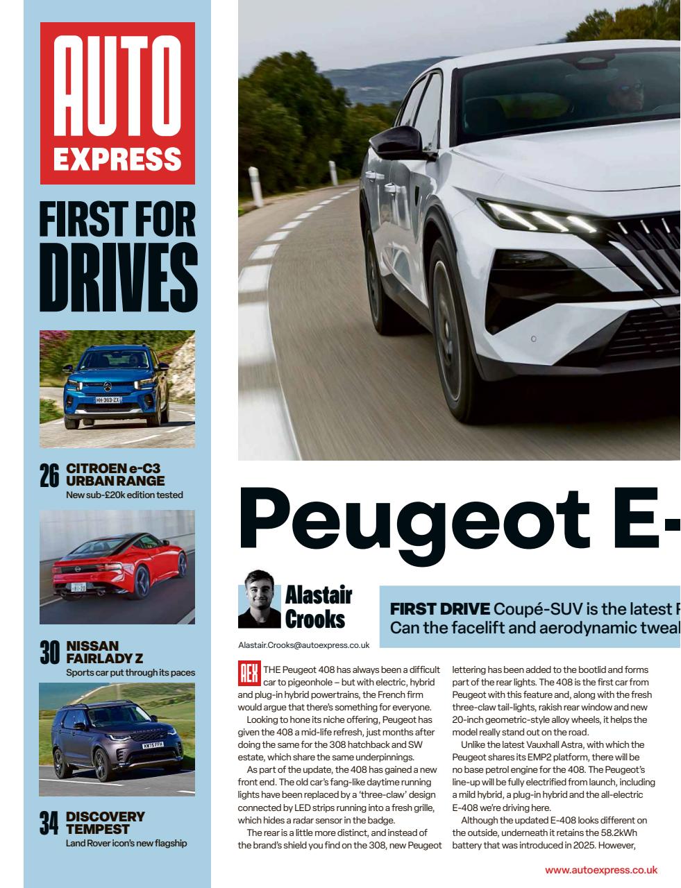 Auto Express Preview Pages