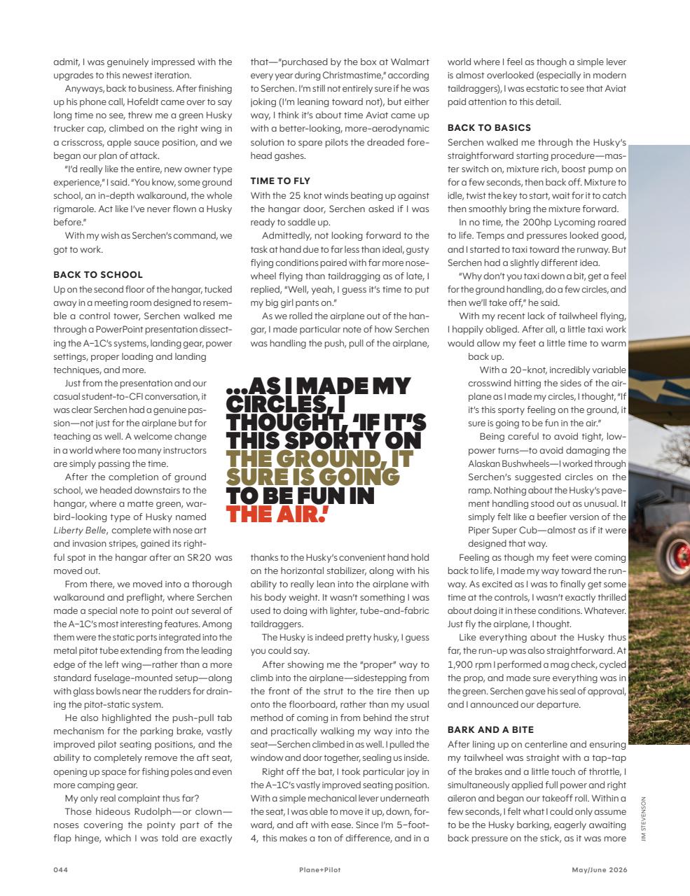 Plane & Pilot Preview Pages
