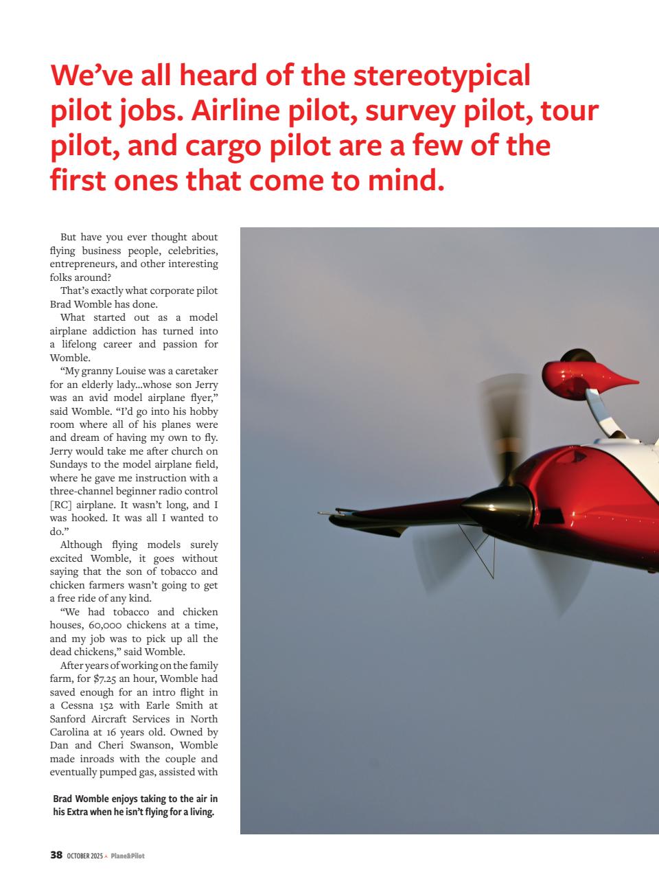 Plane & Pilot Preview Pages
