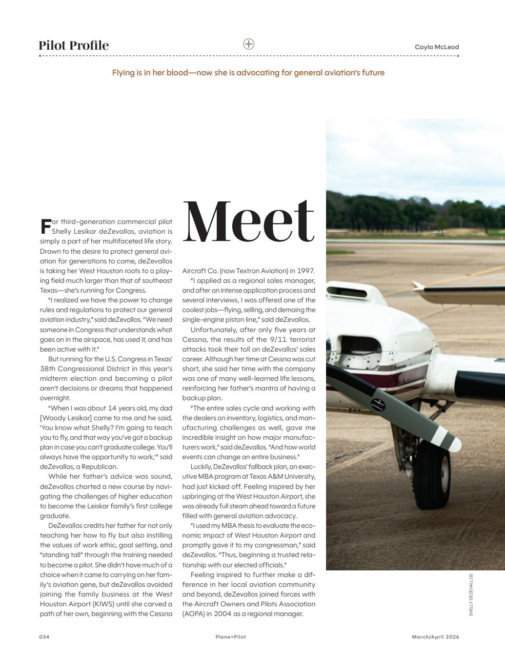 Plane & Pilot Preview Pages