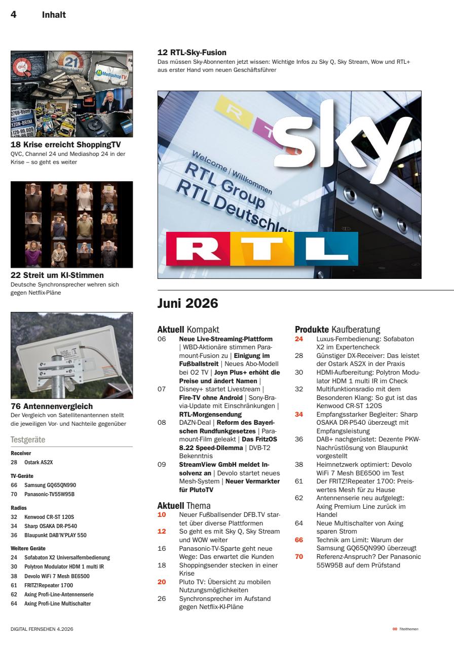 Digital Fernsehen Preview Pages