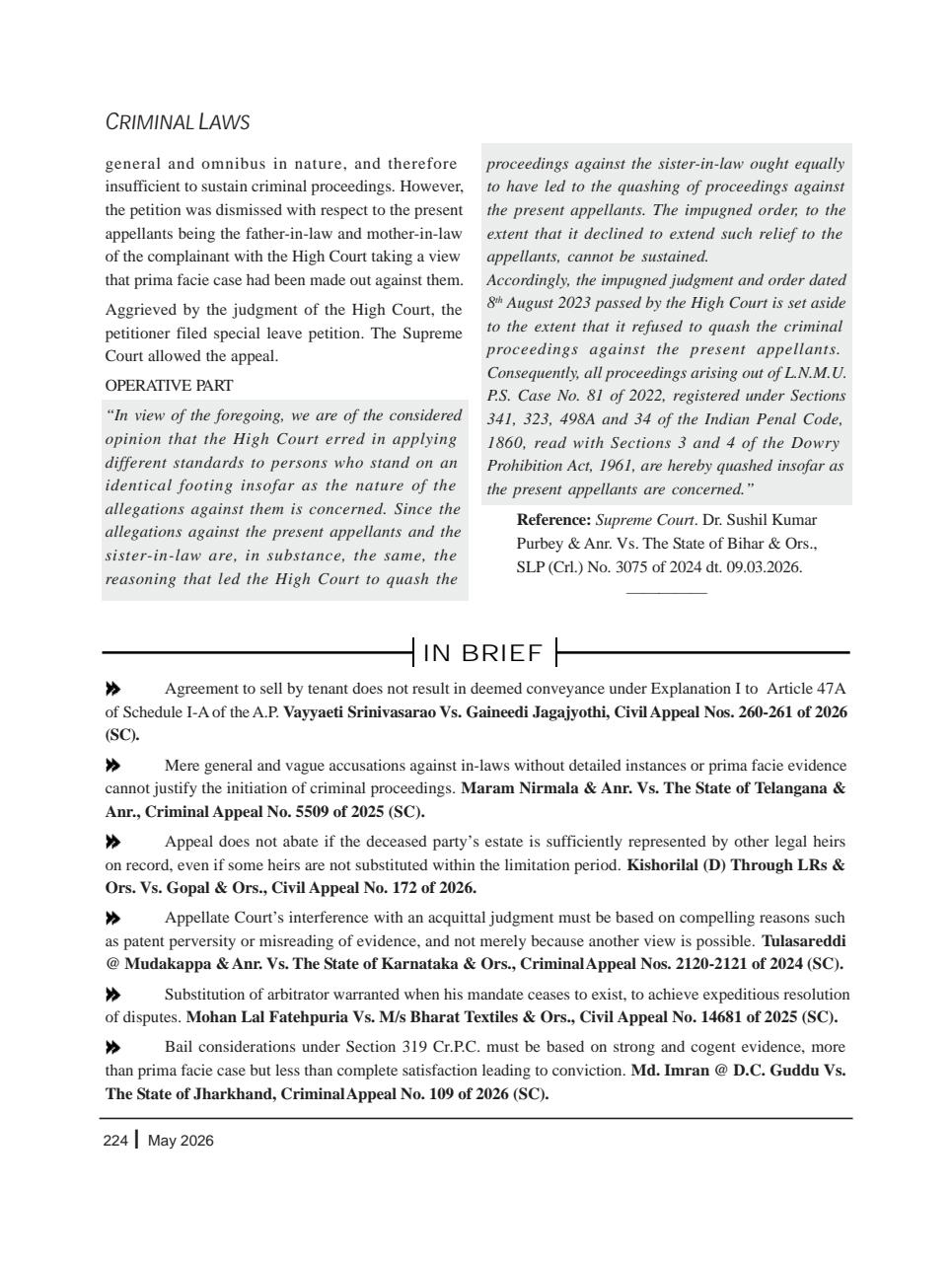 Lawteller – A Legal Awareness Magazine Preview Pages