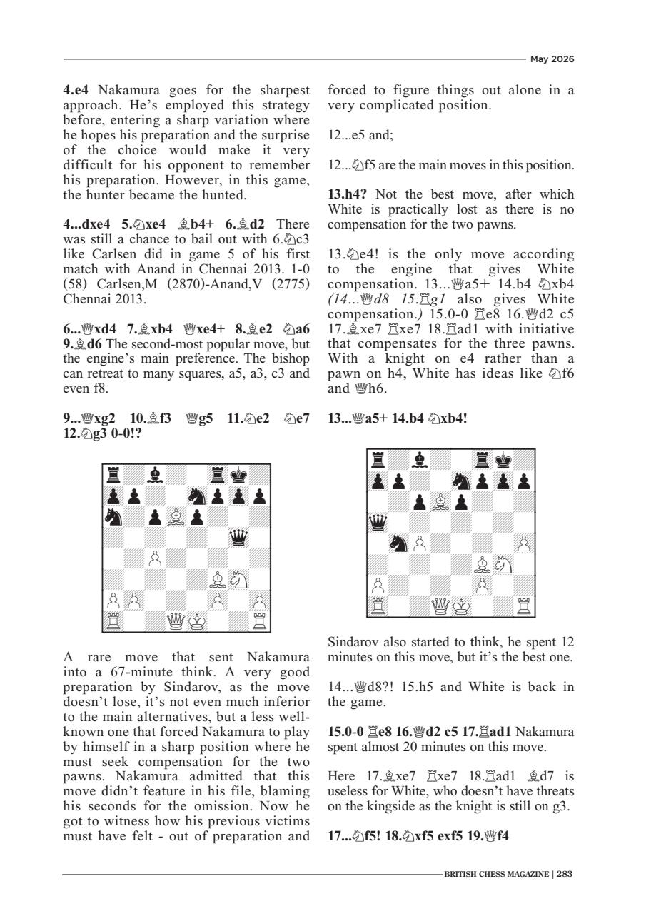 British Chess Magazine Preview Pages