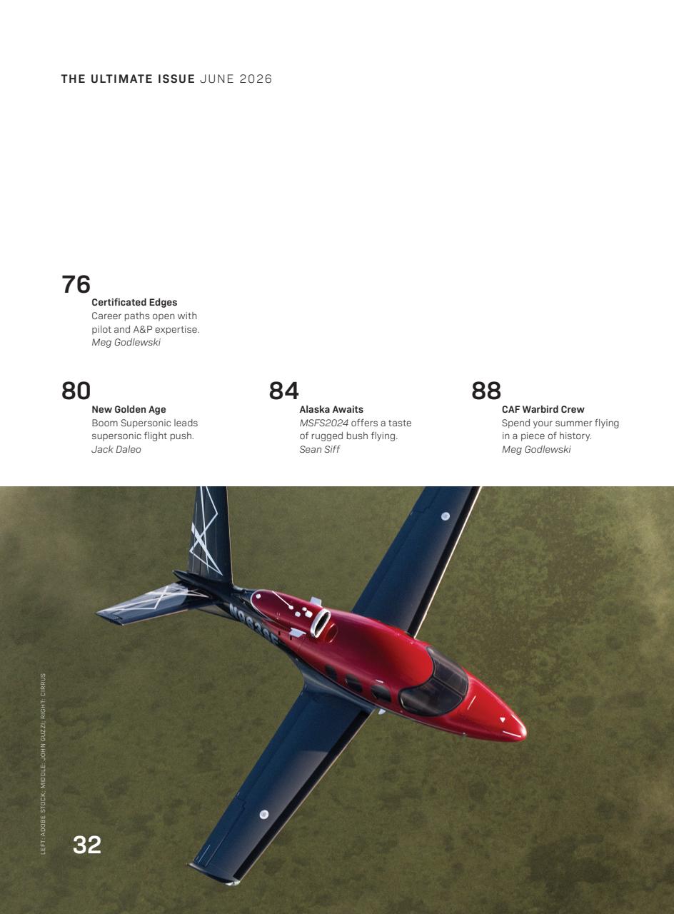 FLYING Magazine Preview Pages