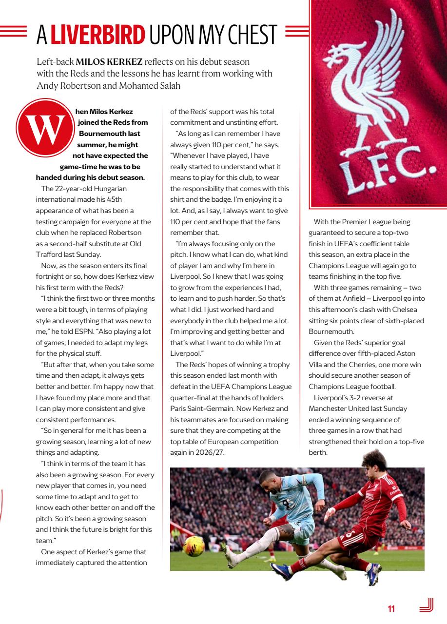 Liverpool FC Programmes Preview Pages