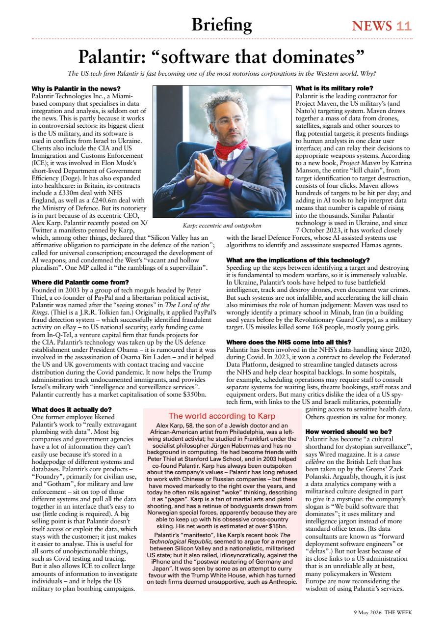 The Week Preview Pages