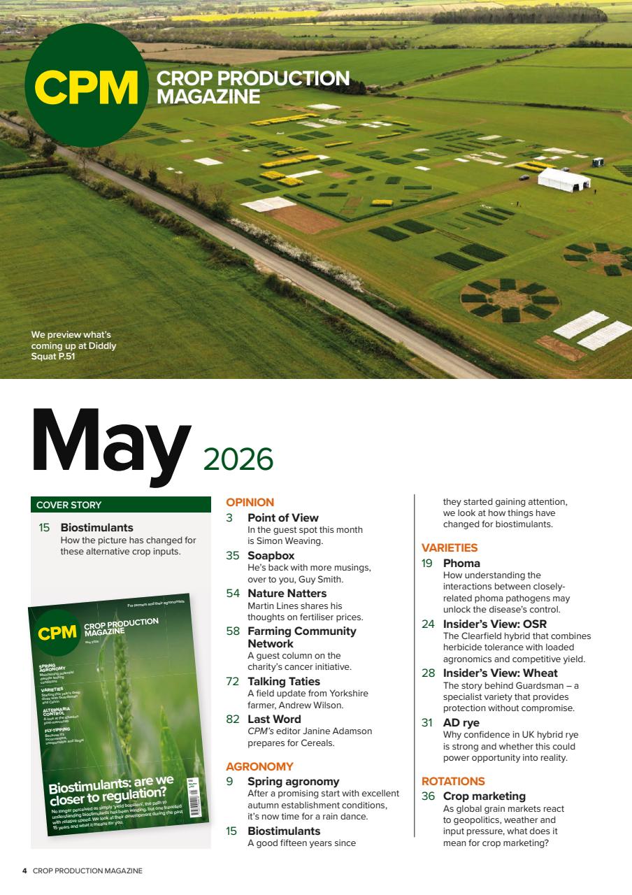 Crop Production Magazine Preview Pages